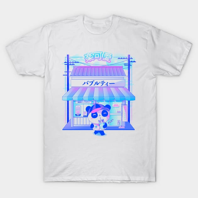 Kawaii Boba Tea Store T-Shirt by Donnie